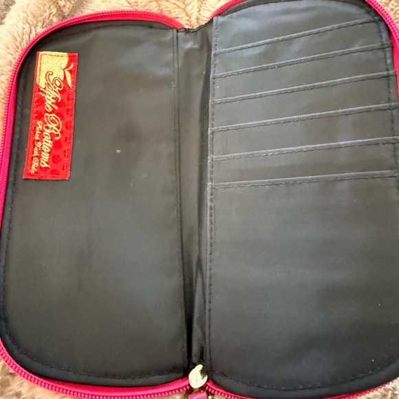 Vintage Rare Apple Bottoms Y2K 🍎 Embossed Wallet Pink and Gold accents adorable - Picture 7 of 10